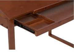 Brown Solid Wood Drafting Table Organize your Creative Supplies Workspace for Drawing, Sketching