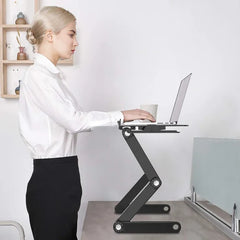 Adjustable Laptop Cart Easily Adjustable Highly Versatile Indoor Design