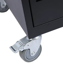 Adjustable Laptop Cart Provide Quick and Smooth Mobility Indoor Design