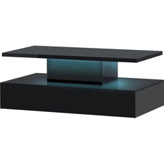 Ahart Pedestal Coffee Table with LED Durability and Stability