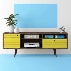 Allegra TV Stand Creates A Stylish Focal Point in your Living Room or Den Perfect or Organize