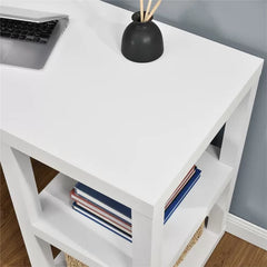 White Desk Add More Substantial Elegant Workspace To Your Home Office