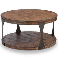 Aradhya Factory Chic Coffee Table Warm Bourbon Finish