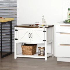 Ardeen 35.5'' Wide  White Server Create Stylish Perfect Additional Storage Space