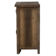 Bar Cabinet Farmhouse-Style Solid Manufactured Wood