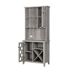 Gray Bar Cabinet Ideal for Housing Serveware Perfect for Organize