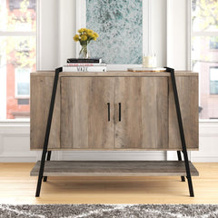 Stone Gray Bima 47.6'' Wide Server Middle Divider and a Shelf