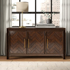 Brown Brennan 60'' Wide Sideboard Clutter Concealing Cabinet