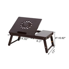 Bruening Laptop Tray Height-Adjustable Legs Removable Stopper