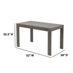 Captiva Dining Table Weathered Gray Sturdy Base for Long Lasting Enjoyment