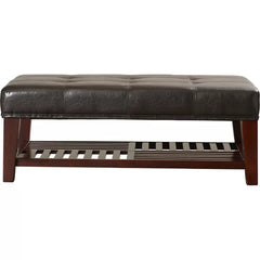 Casnovia Coffee Table Pairing the Padding of an Ottoman with the Storage of Shelving