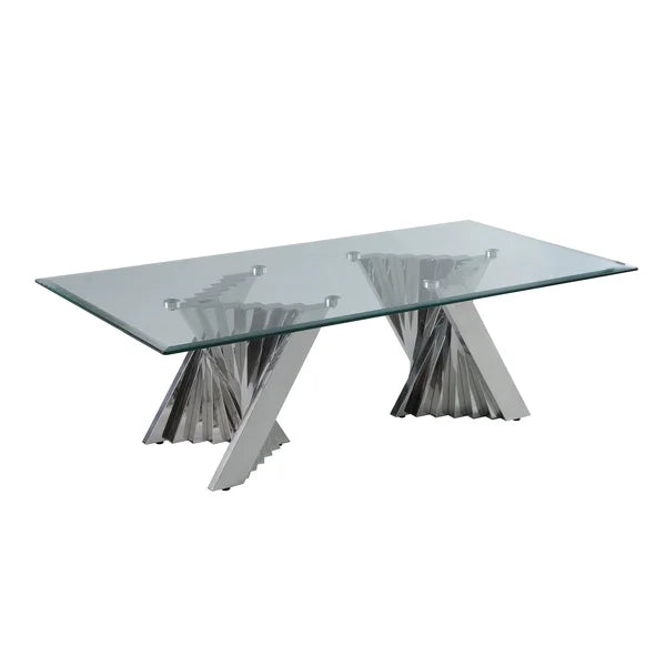 Coffee Table Stainless Steel Perfect for Living Room