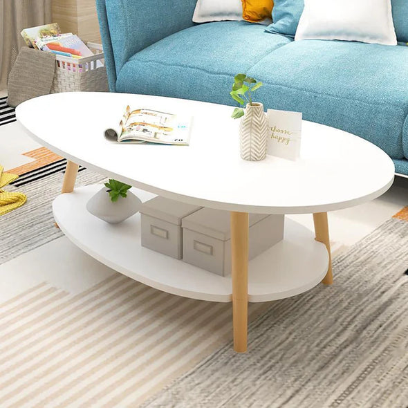 Coffee Table Simple Design & Double Layer Indoor Design