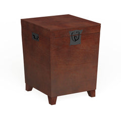 Espresso Trunk End Table Provide Ample Storage Space in your Living Room