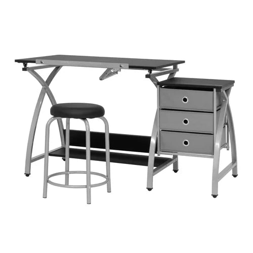 Drafting Table Provides A Comfortable Workspace Adjustable Up To 40 Degrees