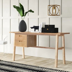 Honey Natural Cullens End Table Blend of Solid and Engineered Wood