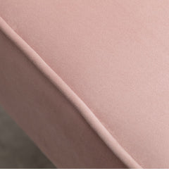 Contemporary Velvet Upholstered Accent Chair - Pink Thick Layers of Dense Foam Are Used to Pad the Backrest and Seat