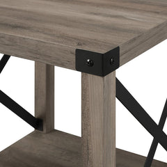 End Table Urban Industrial Styled Accent Side Table Tabletop Corner