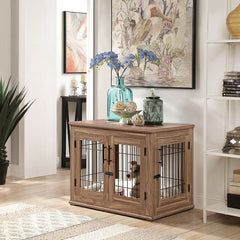 1 Farid Pet Crate 22.05'' H x 23.5'' W x 18.27'' D in Walnut  a nice Piece of Furniture