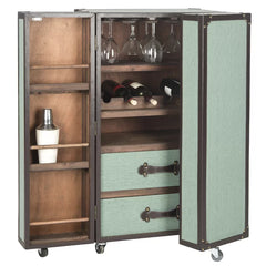 Sage Grayson Bar Cabinet Solid Manufactured Wood Perfect Store Wine