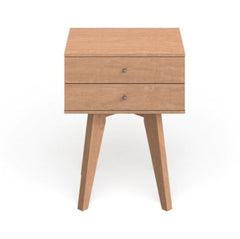 Birch 2-drawer Nightstand Perfect Addition to your Bedroom Decor Tapered Legs