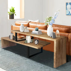 Izzie 89'' Console Table Give you Plenty of Room to Rest Books Photos Frames and Other Accent Pieces