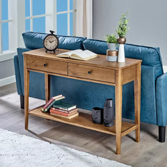 Kharmyn 43.31'' Solid Wood Console Table Offer Ample Storage Space Modern Accents