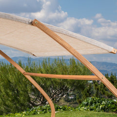 Wood Sunbed with Canopy Enjoy Warm Summer Evenings and Afternoons in the Lovely Fresh Air with this Lovely Sunbed. The Canopy.