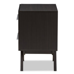 Mid-Century 2-Drawer Nightstand Perfect for Living Room Bedroom Entryway