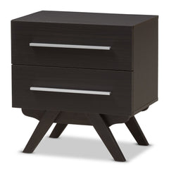 Mid-Century 2-Drawer Nightstand Perfect for Living Room Bedroom Entryway