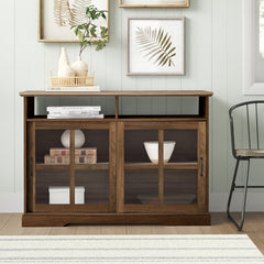 Rustic Oak Nellie 47.62'' Wide Sideboard Two Adjustable Shelves