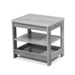 Panel Gray Nightstand Classic Style Durable Finish Perfect for Nightstand Table