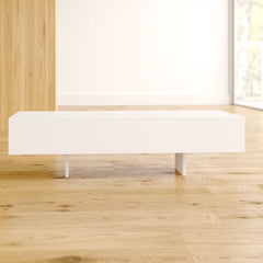 Pedestal Coffee Table Modern, Elegant Look Manufactured Wood