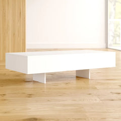 Pedestal Coffee Table Modern, Elegant Look Manufactured Wood