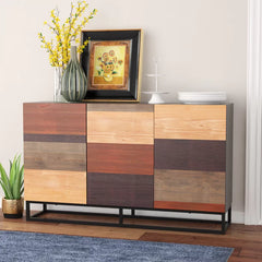 Remington Sideboard Distressed Finish Adjustable Shelves with Soft Close Doors