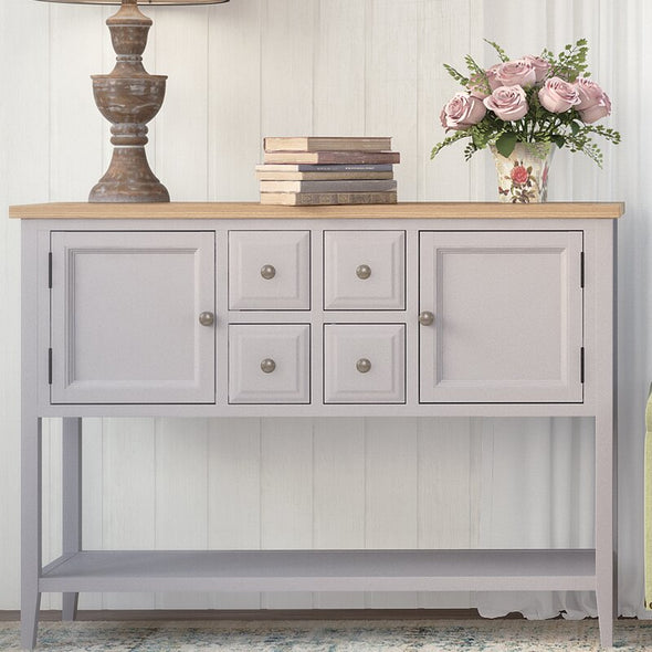 Quartz Gray 45.7'' Console Table Keep the Entryway Tidy While Crafting A Welcoming Display