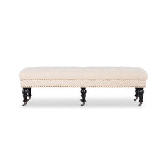 62” W x 19.63” D x 17.75” H Upholstered Bench Whether Placed in the Entryway Or At the Foot of the Bed, this Bench Brings Traditional Style