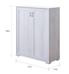 5 Shelf Cabinet  Copper Grove Jdiriya  White Oak