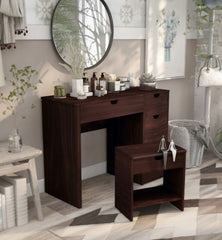 1 Dark Walnut Laurel Multi-storage Vanity Set