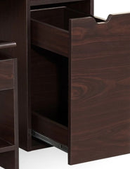 1 Dark Walnut Laurel Multi-storage Vanity Set