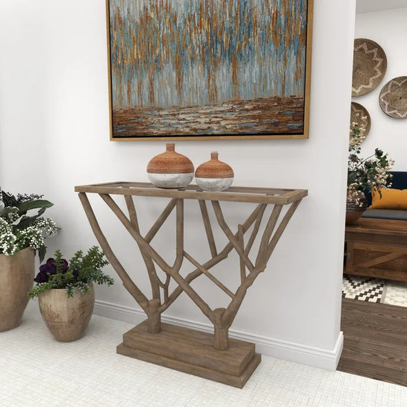 Solid Wood Shurtleff 15'' Console Table Contemporary Design