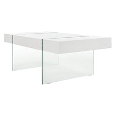 Sled Coffee Table White Laquer Finish On Top Indoor Furniture