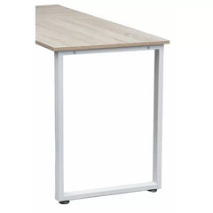 30" H x 59" W x 59" D Oak/White Swartwood L-Shape Desk