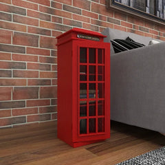 30'' Tall Single Telephone Booth Perfect for Organizer 3-Tier Storage Cabinet