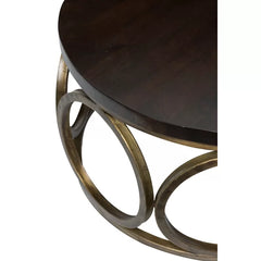 Tanna Coffee Table Round Tabletop Solid Mango Wood