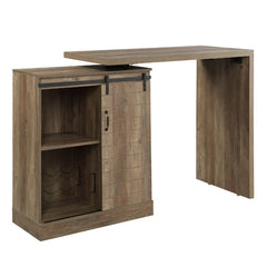 Tripp Bar Cabinet Rotation 360 Degree Farmhouse Style Natural Tone