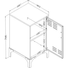 Valet Solid Wood Nightstand Offer Plenty Storage Perfect Organize