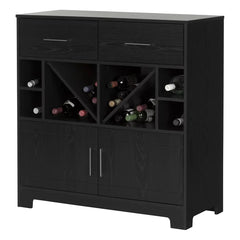 Black Oak Vietti Bar Cabinet Storage for up to 36 Bottles of Wine