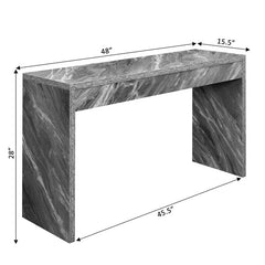 Black Haught Console Table Clean Lined and Contemporary Design