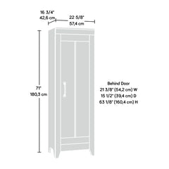 Craftsman Oak Jai-Jay 22.62'' Wide 3 Shelf Storage Cabinet Rectangular Accent